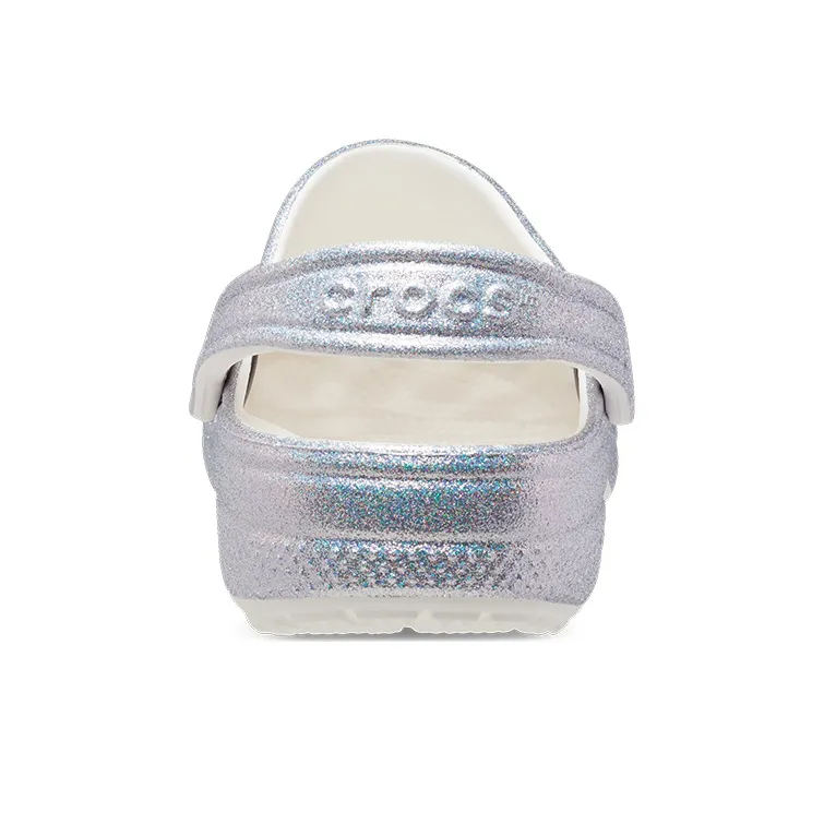 Crocs Classic Casual Unisex Metallic Silver Pink Sandals-5