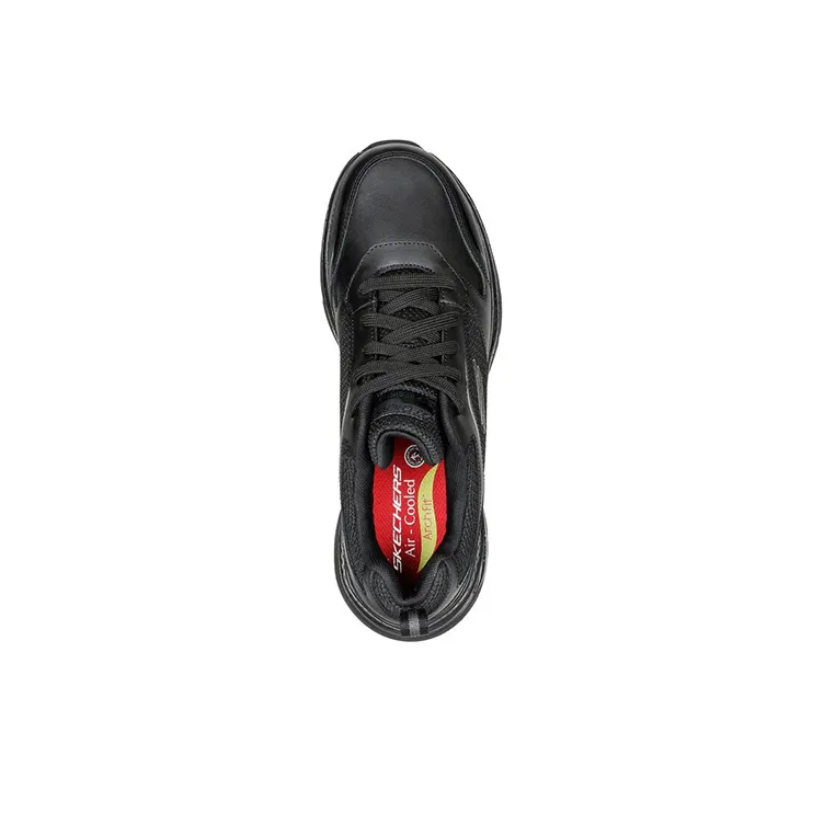 Skechers ARCH FIT SR Cushioned Slip-Resistant Coverage Low-Top Running Shoes Men's Pure Black-3