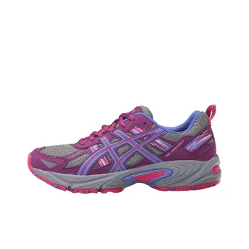 Asics Gel-Venture 5 Wear-Resistant Low-Top Running Shoes Women's Purple Gray