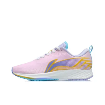 LiNing Cushioning Rebound Low Top Running Shoes Women's Peachy Pink