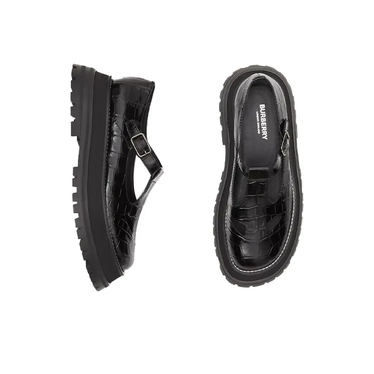 Burberry Beach Sandals Women's Black-2