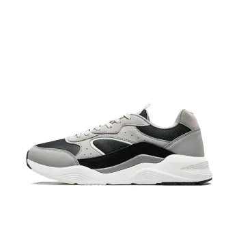 XTEP Lightweight, Wear resistant, And Non slip Low Top Running Shoes Men's Black Gray