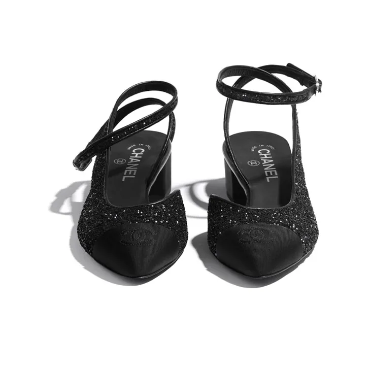 CHANEL Carry Over Sandal Women's Black-2