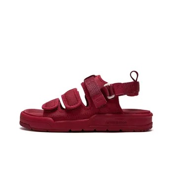 New Balance Stripes Casual Style Unisex Logo Sandals Red