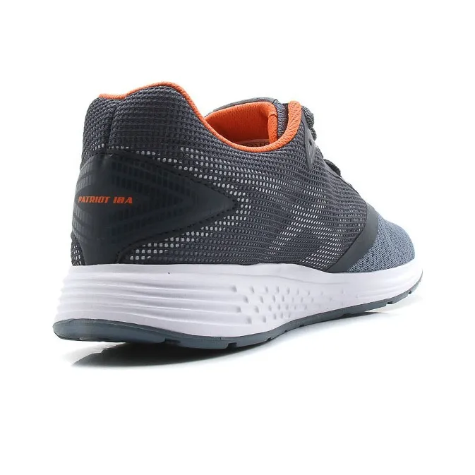 Asics Patriot 10 A Slip-Resistant Breathable Low-Top Running Shoes Men's Gray Orange-3
