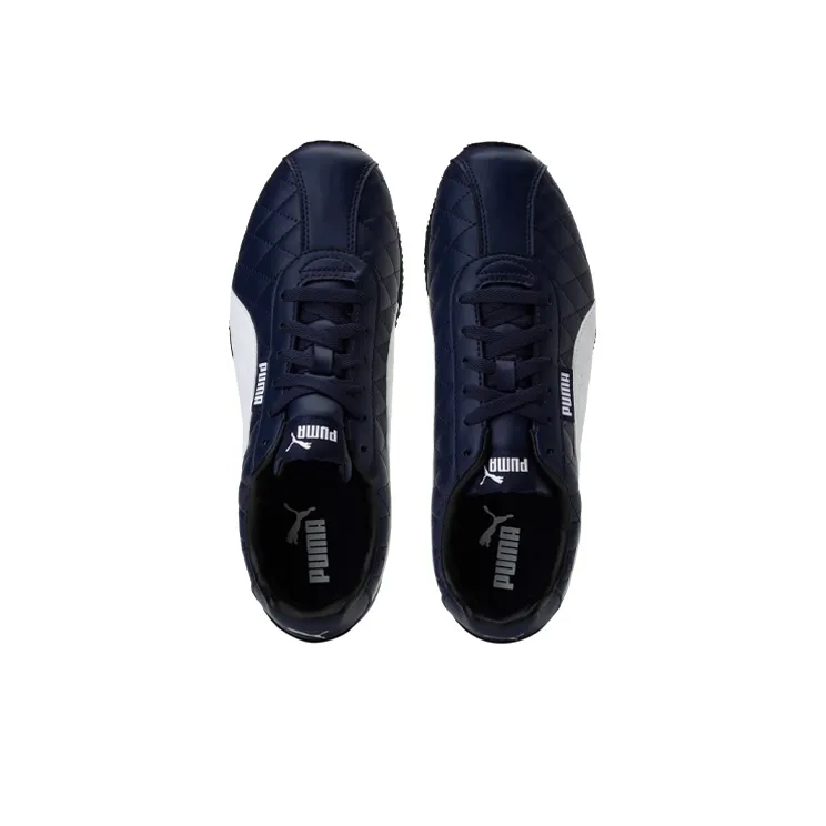 PUMA Corona Idp Cushioning Wear-Resistant Low-Top Running Shoes Men's Blue White Black-2