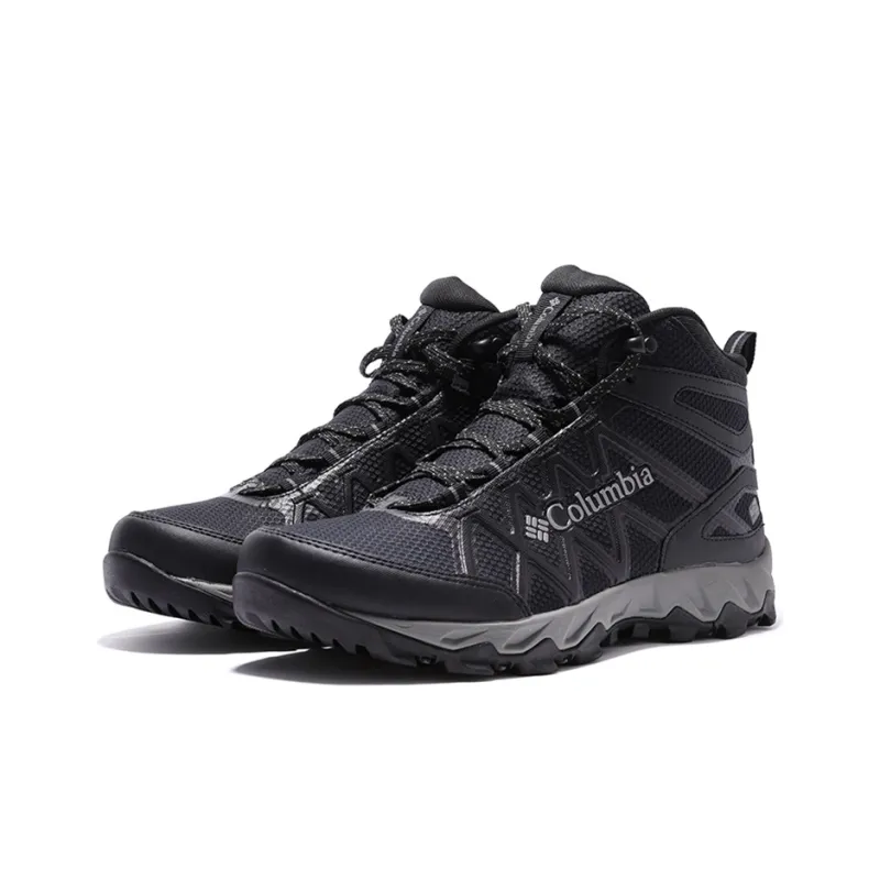 Columbia Outdry Wear Resistant Support Lightweight High Top Trekking Shoes Men's Black-2