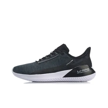 LiNing Akasaka Cushioning Breathable Lightweight Wear Resistant Slip Resistant Low Top Running Shoes Women's Blue Black