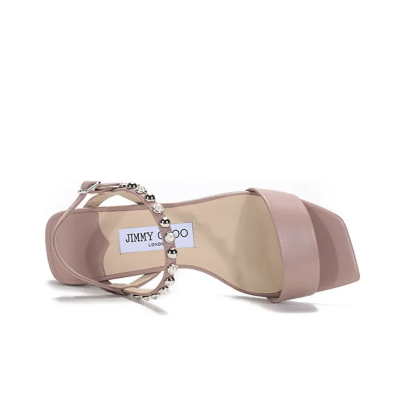 Jimmy Choo Aadra One Strap Sandals Women's Ballet Pink-4
