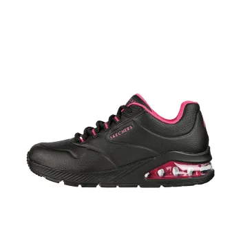 Skechers Uno 2 - 2nd Best Anti-Slip Wear-Resistant Mid-Top Running Shoes Women's Black Pink