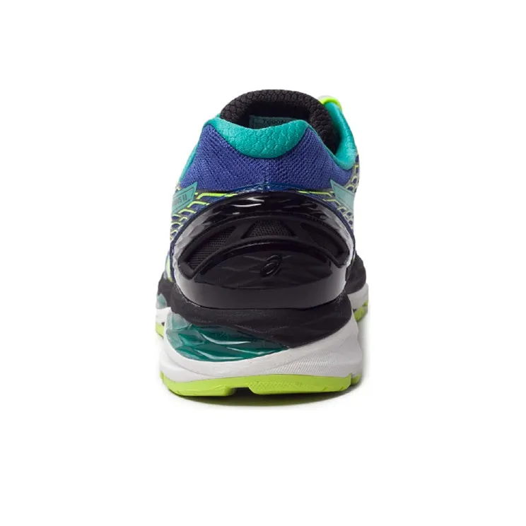 Asics GEL-Nimbus 18 Wear-Resistant Low-Top Running Shoes Men's Blue Yellow-4