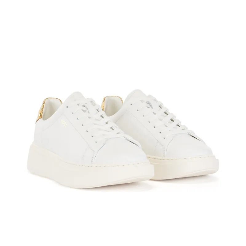 HUGO BOSS Skateboard Shoes Women's Low-Top White-2
