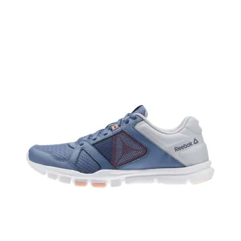 Reebok Yourflex Trainette Breathable Lightweight Low-Top Running Shoes Women's Gray Blue