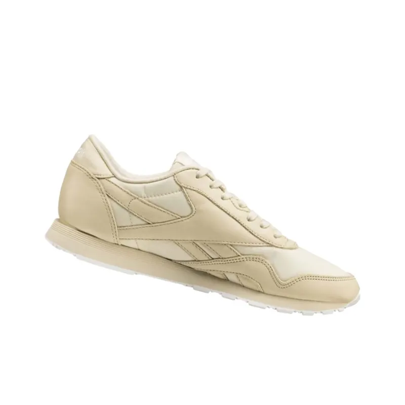 Reebok Classic Nylon Casual Shoes Women's Low-Top Beige Yellow-3