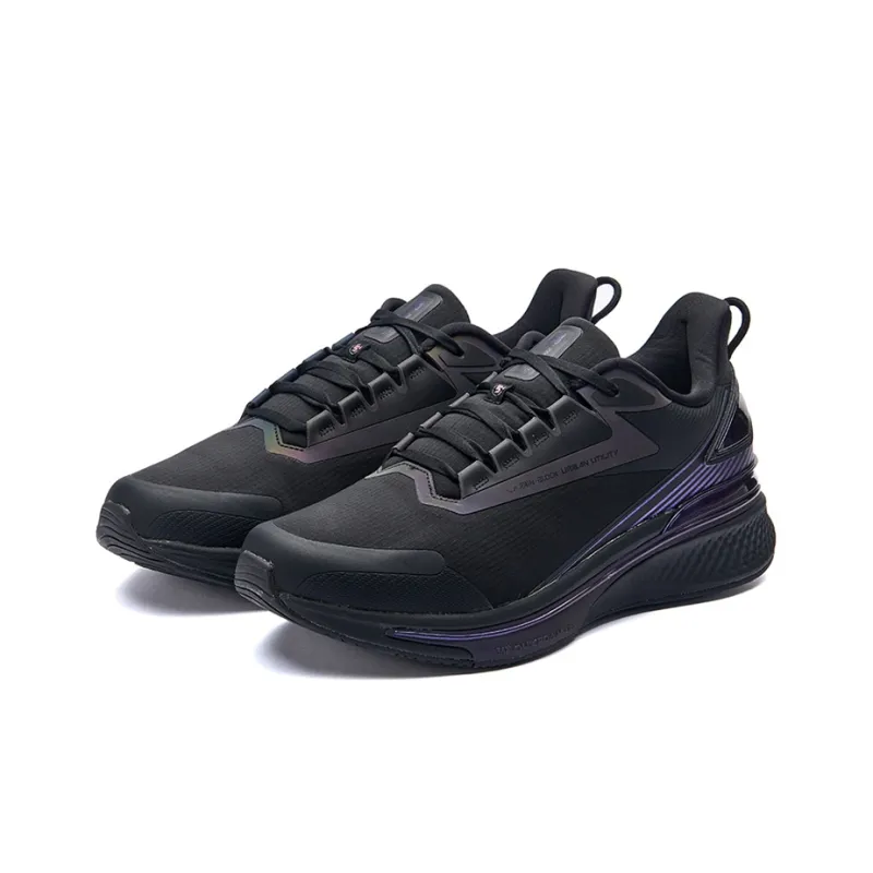 361° Rain Screen 5.0 Cushioning Anti Slip And Wear Resistant Low Top Running Shoes Obsidian Black-2