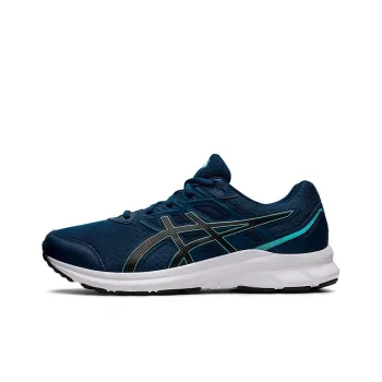 Asics Jolt 3 Anti-Slip Wear-Resistant Low-Top Athletic Shoes Men's Blue Black 4E-Width