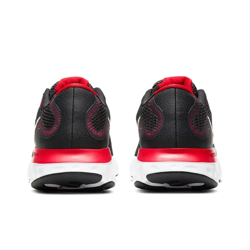 Nike Renew Run 4E Wide 'Black University Red'-4