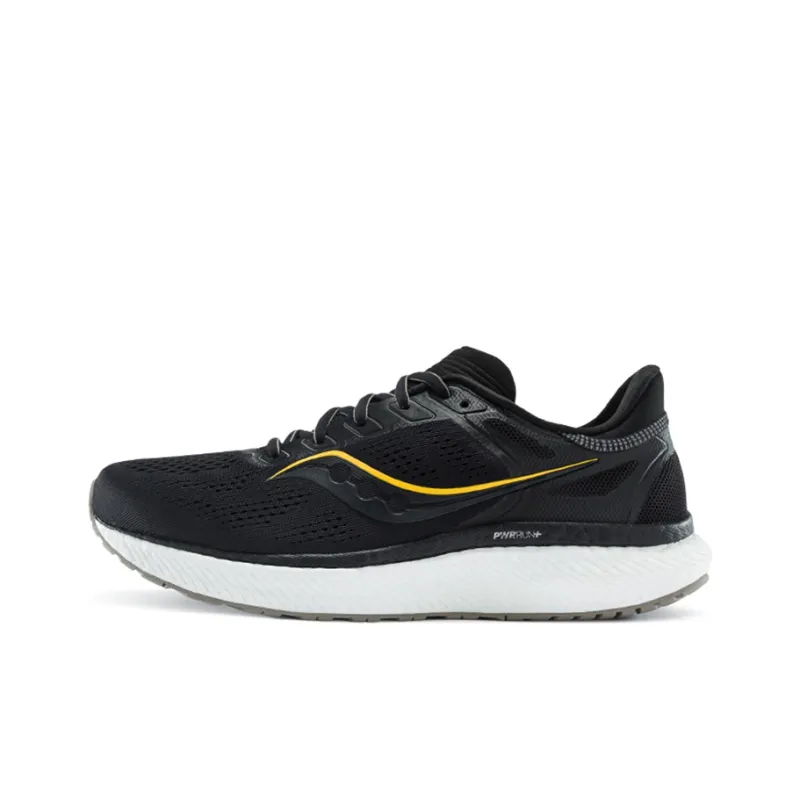 saucony Hurricane 23 Wide 'Black ViZi Gold'-0