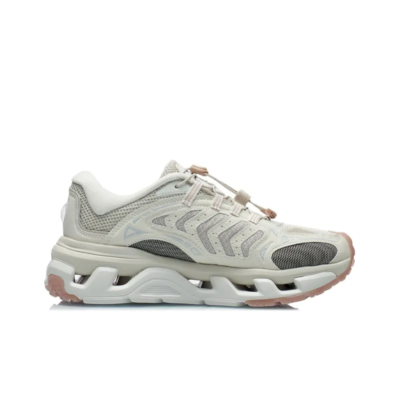 LiNing Mountains Low-Top Running Shoes Women's White Gray-1