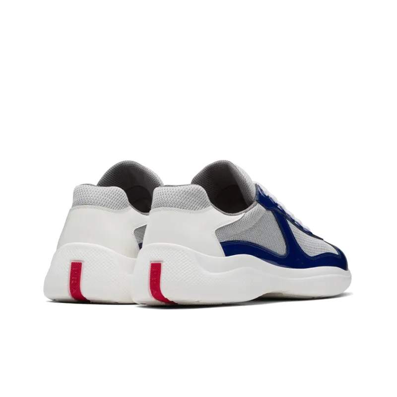 PRADA America's Cup Casual Shoes Men Low Top Ink Blue/White-2