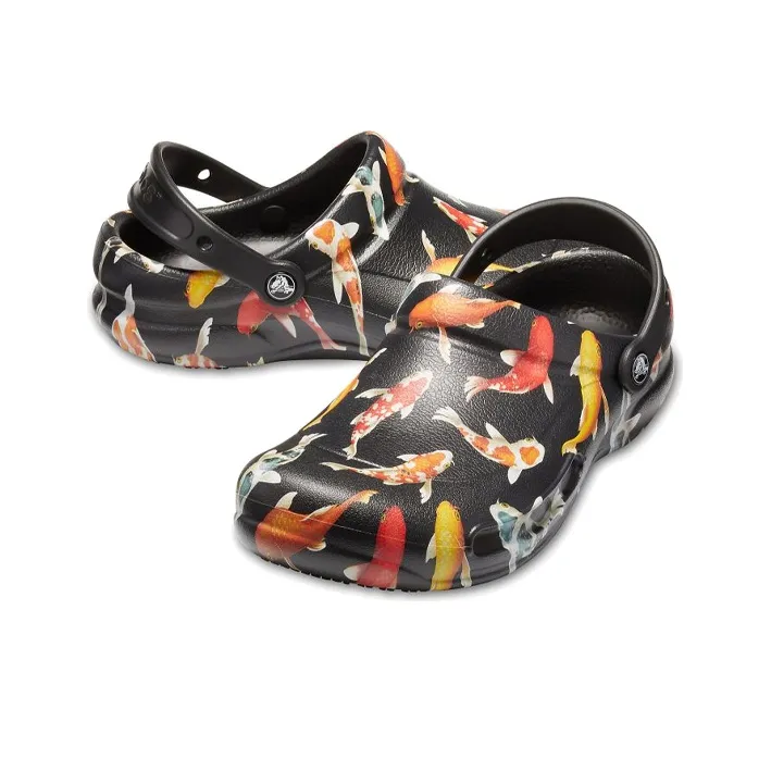 Crocs Bistro Graphic Clogs 'Black Multi'-3