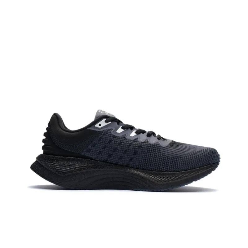 LiNing Shock Absorbers With Slip Resistant And Abrasion Resistant Properties Low Top Running Shoes Men's Black-1