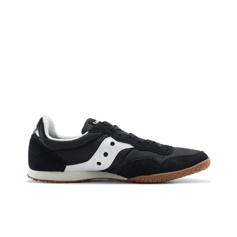 Saucony Bullet Cushioning Anti Slip Wear Resistant Breathability Low Top Running Shoes Men's Black White Standard M-1