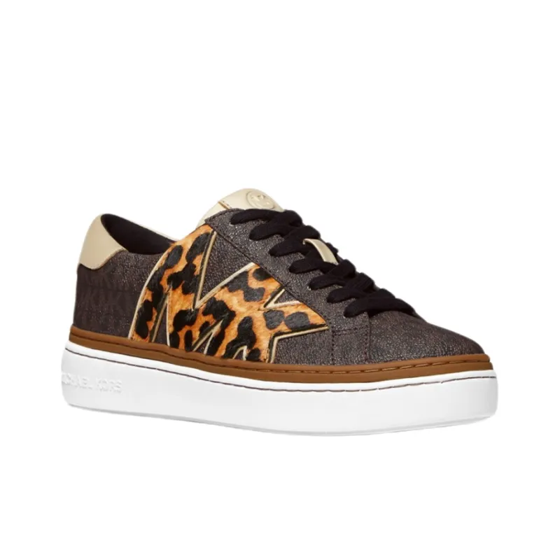 MICHAEL KORS Chapman Low-Top Stylish Skateboarding Shoes Women's Brown-2