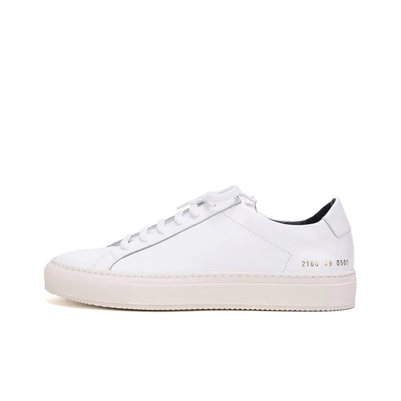 COMMON PROJECTS Low Top Skateboard Shoes Men's White-0