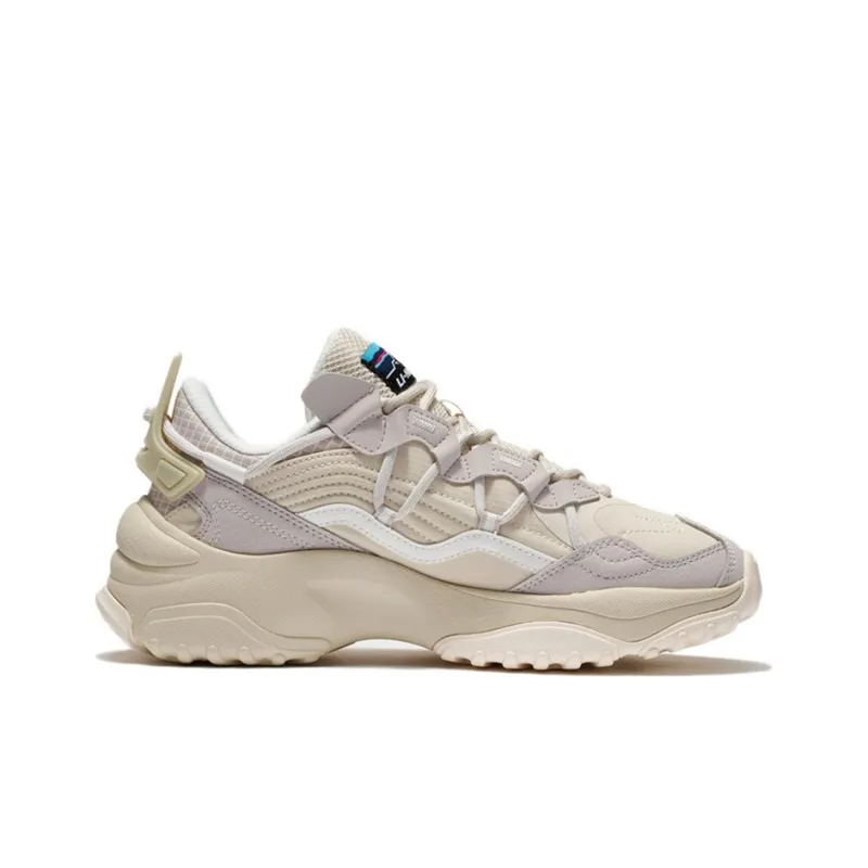 LiNing Aurora WindWalker Cushioning Low-Top Sports Casual Shoes Women's Gray White-1