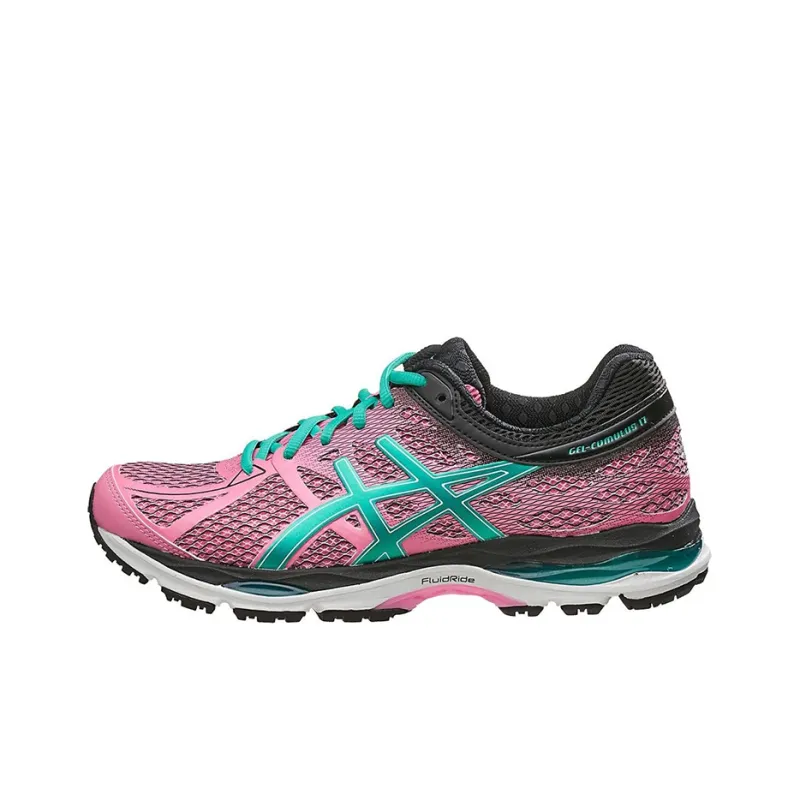 Asics Gel-Cumulus 17 Wear-Resistant Low-Top Running Shoes Women's Black Pink-0