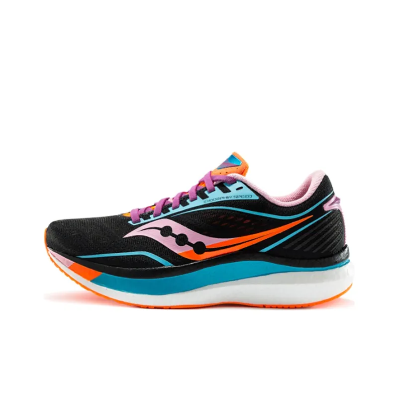 Saucony Endorphin Speed 1 Running Shoes Women's Low-Top Black Colorful Blue-0