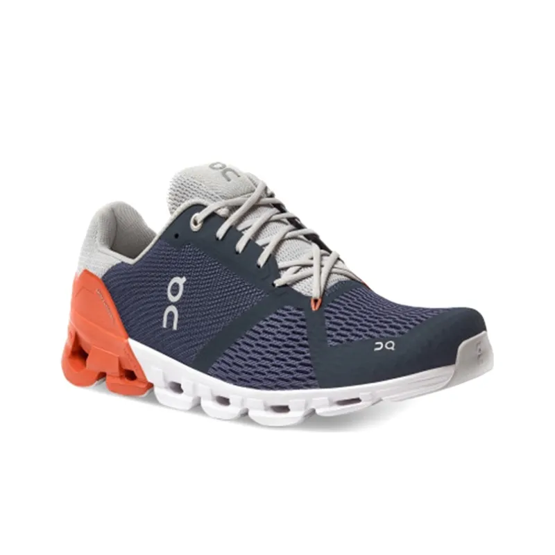 On Cloudflyer Anti Slip Wear Resistant Low Top Casual Running Shoes Men's Black Red-2
