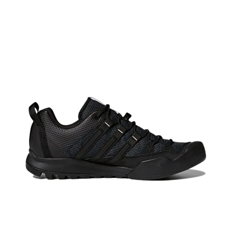 Adidas Terrex Solo Wear-Resistant Low-Top Trekking Shoes Men's Gray Black-1