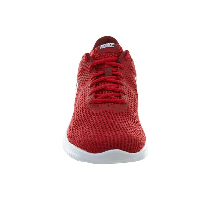 Nike REVOLUTION 4 Cushioned Anti-Slip Wear-Resistant Breathable Lightweight Low-Top Running Shoes Men's Red White-3