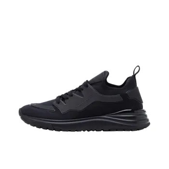 FERRAGAMO Shock Absorbers Slip Resistant, Abrasion Resistant, Lightweight Low Top Sports Casual Shoes Men's Black