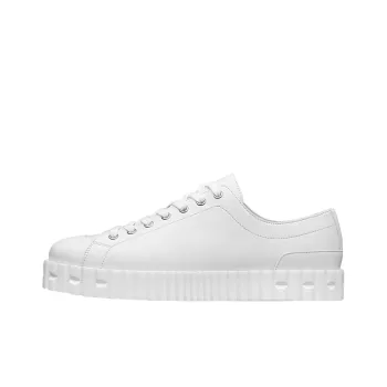 HERMES Cross Low Top Stylish Skateboarding Shoes Men's White
