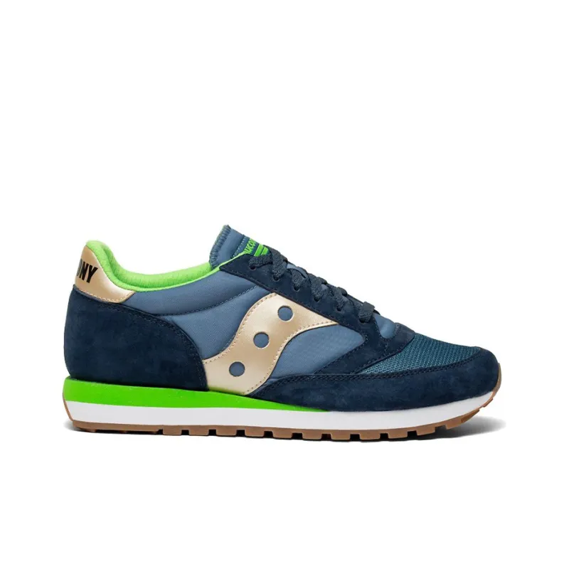 Saucony Jazz 81 Running Shoes Unisex Low Top Blue/Green/White-1