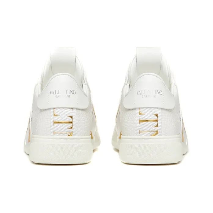 Valentino VL7N Low Top Stylish Skateboarding Shoes Women's White Gold-4