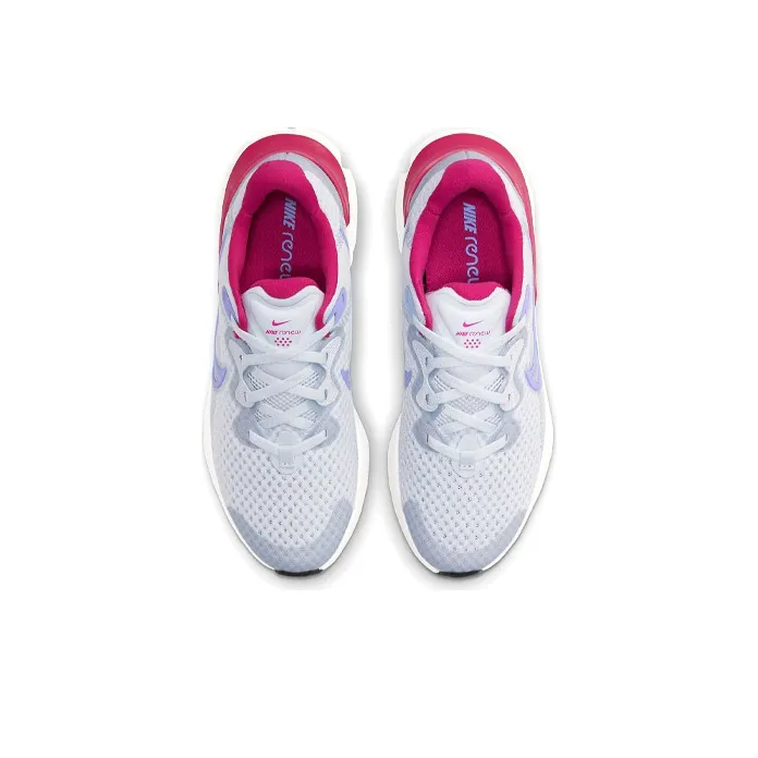 Nike Renew Run 2 Anti-Slip And Wear-Resistant Breathable Low-Top Running Shoes Women's Light Blue Red-3