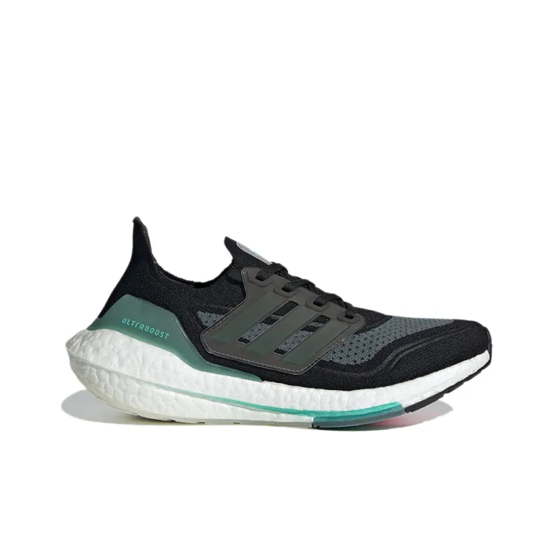 Adidas Ultra Boost 21 Black Acid Mint Women's-1