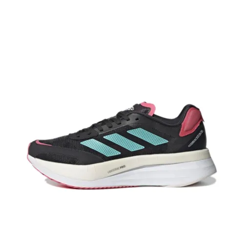 Adidas Adizero Boston 10 Running Shoes Women's Low-Top Black/Blue