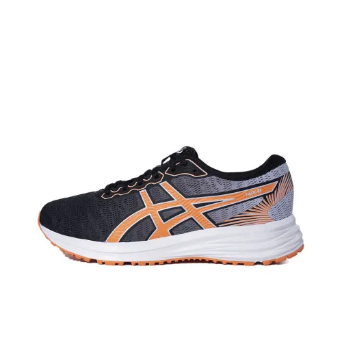 Asics Taikai Wear-Resistant Low-Top Running Shoes Women's Black Orange