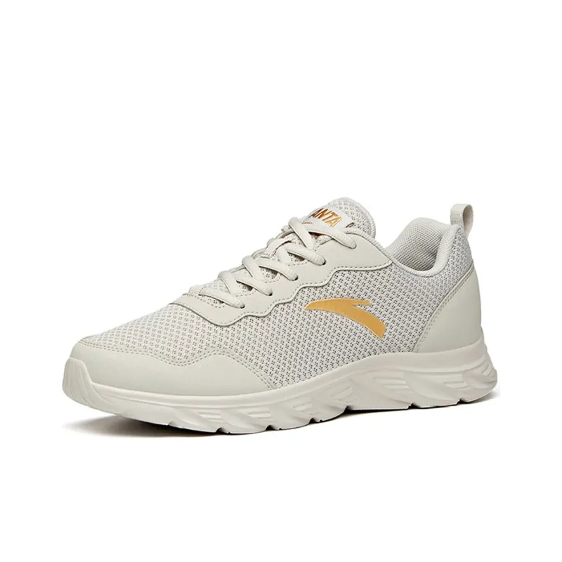 Anta Anti Slip Wear Resistant Breathable Coverage Low Top Running Shoes Men's Gray-1