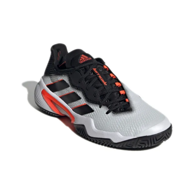 Adidas Barricade White Black Solar Red-2