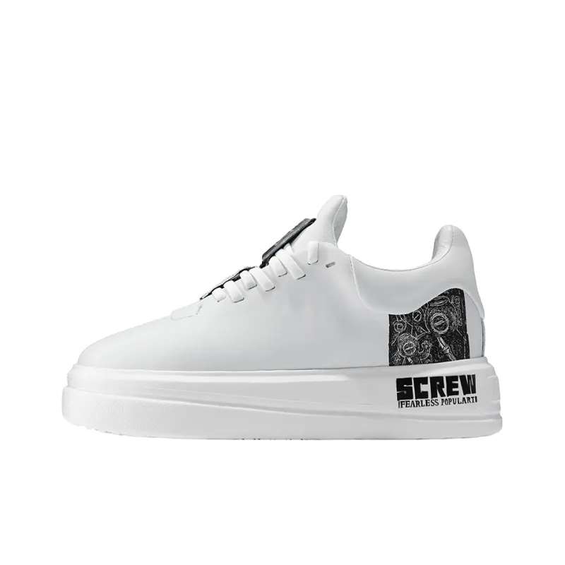 NORVINCY Stylish Skateboarding Shoes Unisex White-0