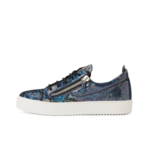 Giuseppe Zanotti Frankie Skateboard Shoes Men Low-Top Blue