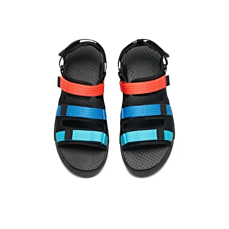 Anta Life Collection Beach Sandals Men's Black Red Blue-3