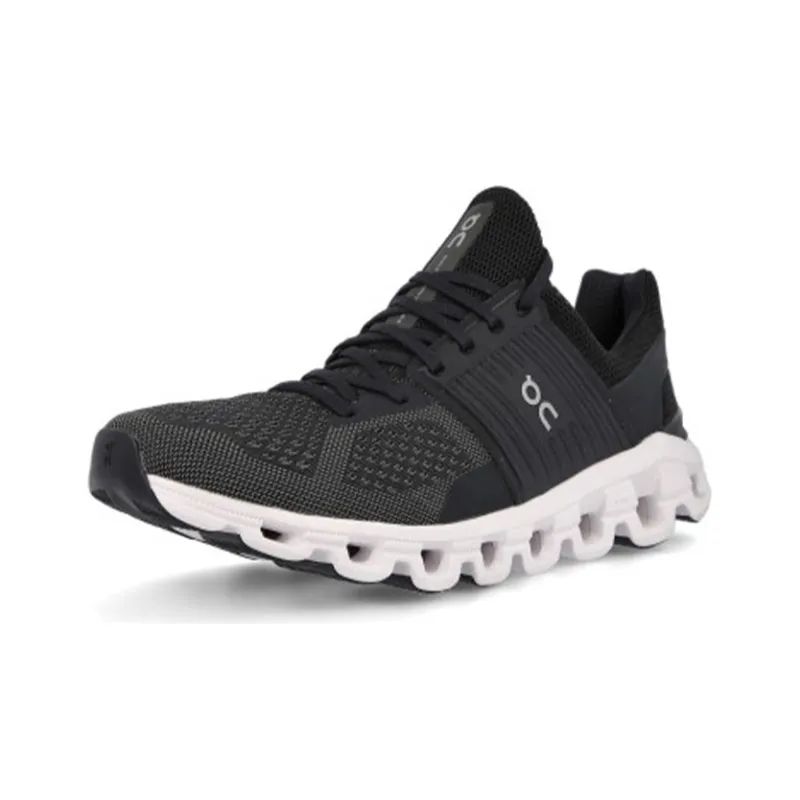 On Running Cloudswift Black Rock White Women's-2