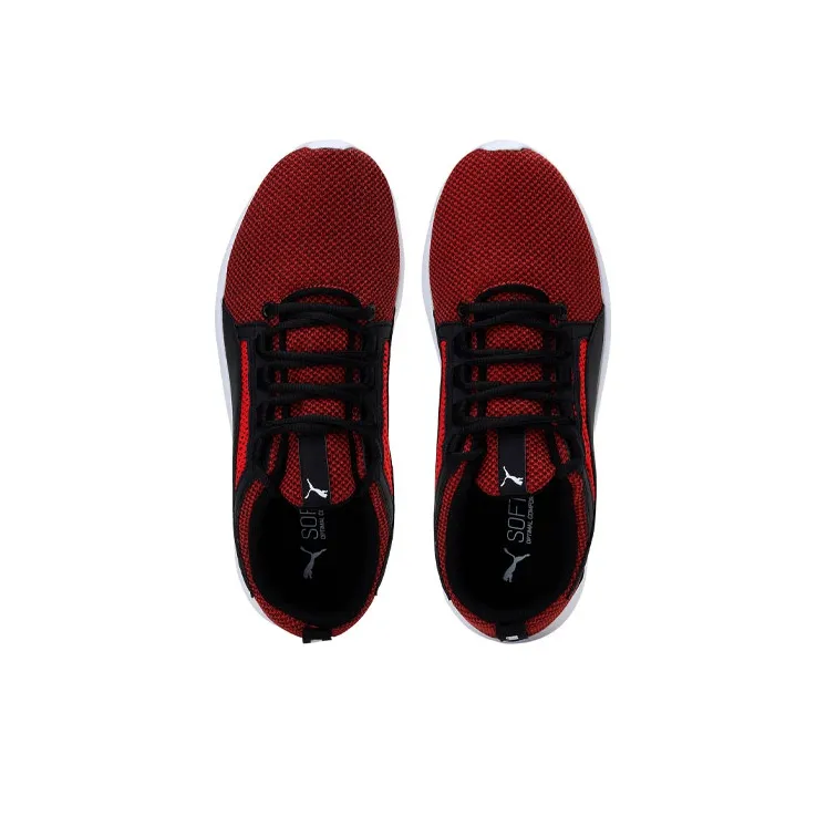 PUMA Styron IDP SoftFoam Cushioning Wear-Resistant Low-Top Running Shoes Men's Red Black Patchwork-2